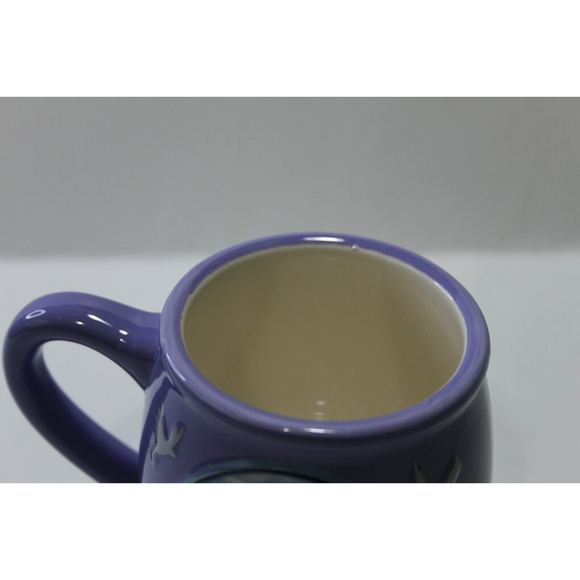 Disney Cinderella Raised Doves 3D Purple Bubble Embossed Coffee  Mug Cup 3.5” - Picture 12 of 12